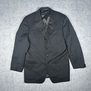 Versace Classic V2 Blazer Mens 52 Black Tuxedo Wool Formal Wedding Prom Party